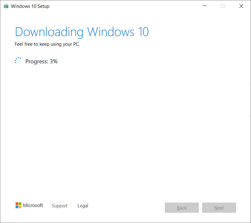 Descargar archivos de Windows 10