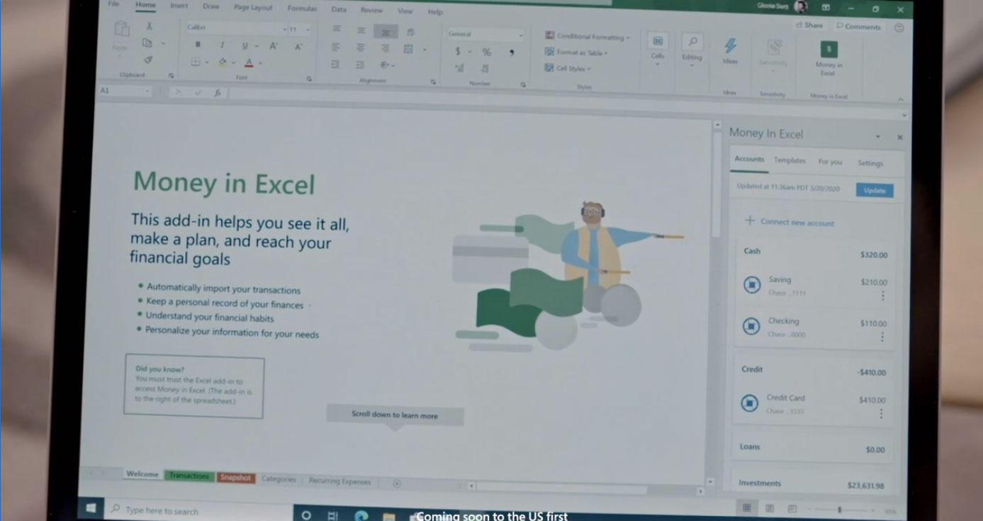 Money in Excel