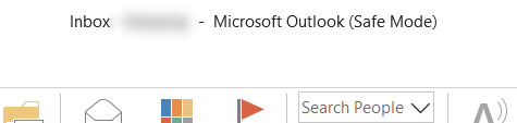 Microsoft Outlook started in Safe Mode