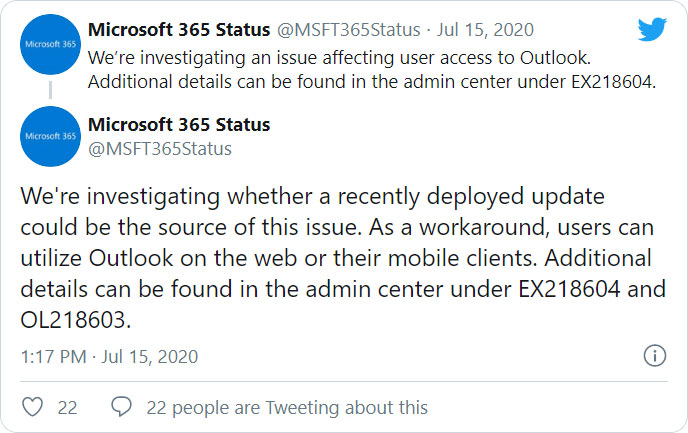 Microsoft Tweet