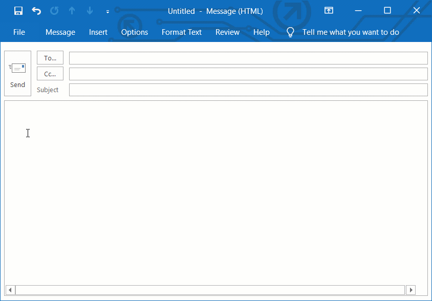Outlook email text disappearing when you press enter