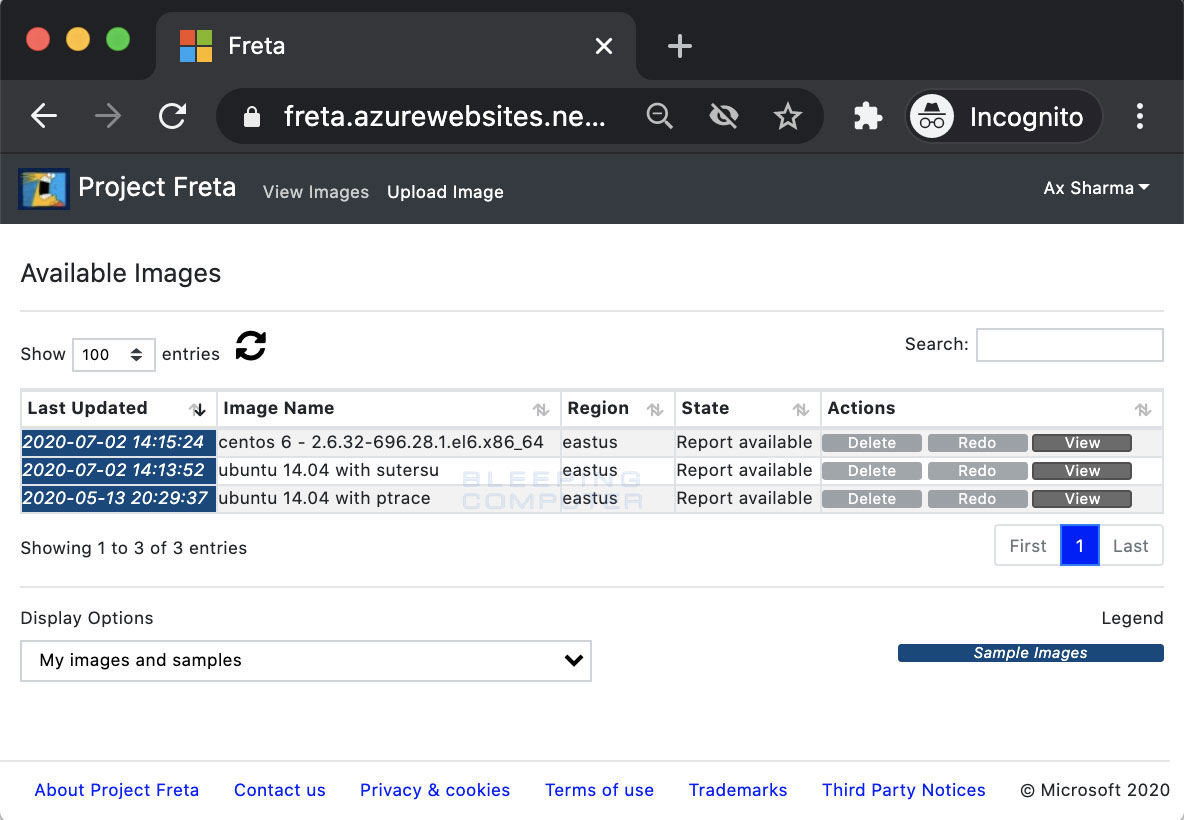 Microsoft Project Freta dashboard