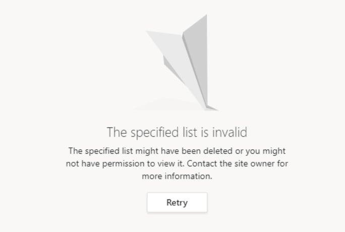 尝试访问文件时出现Microsoft Teams错误