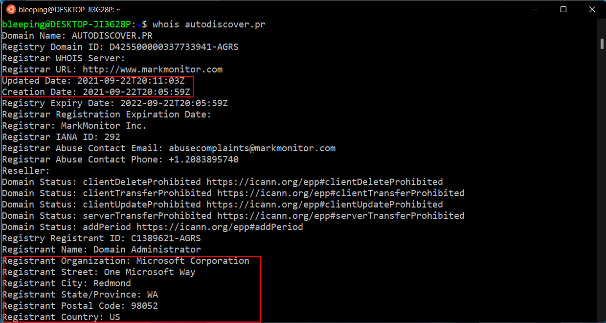 Microsoft registering autodiscover domains