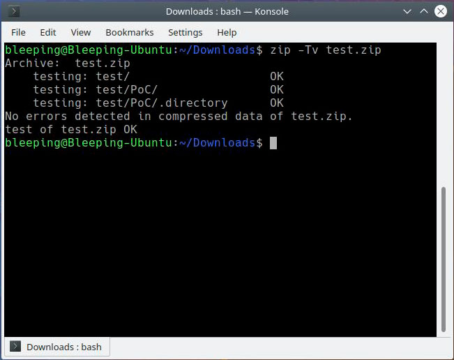 Contenido del archivo zip