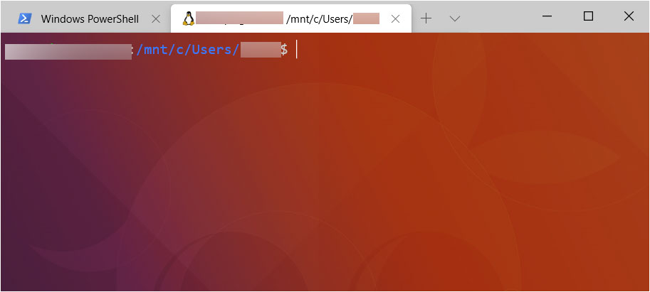 Two tabs