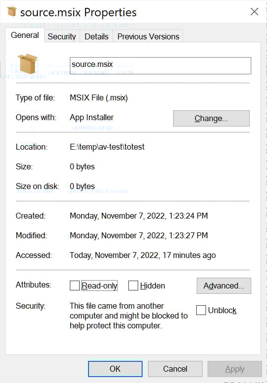 File source.msix kosong