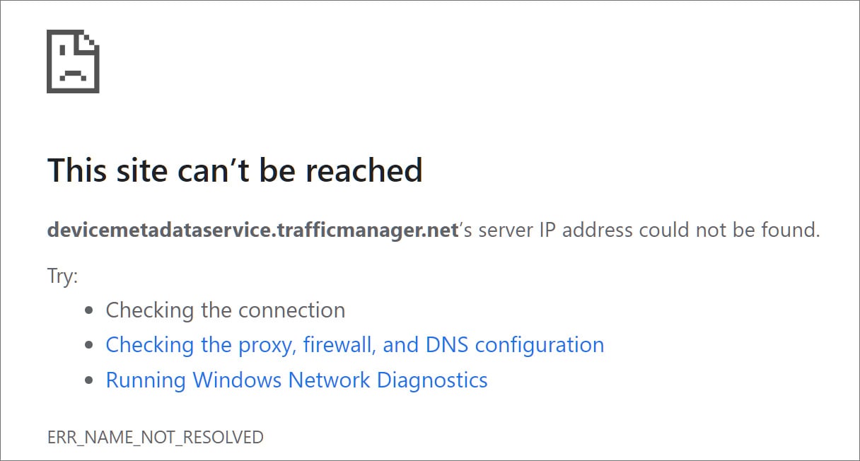 Connection errors to new WMIS server