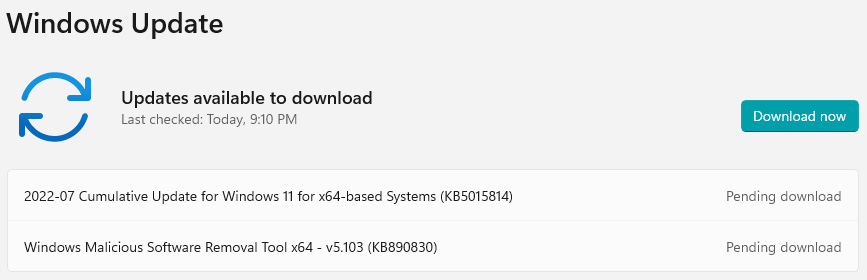Windows 11 KB5015814 cumulative update