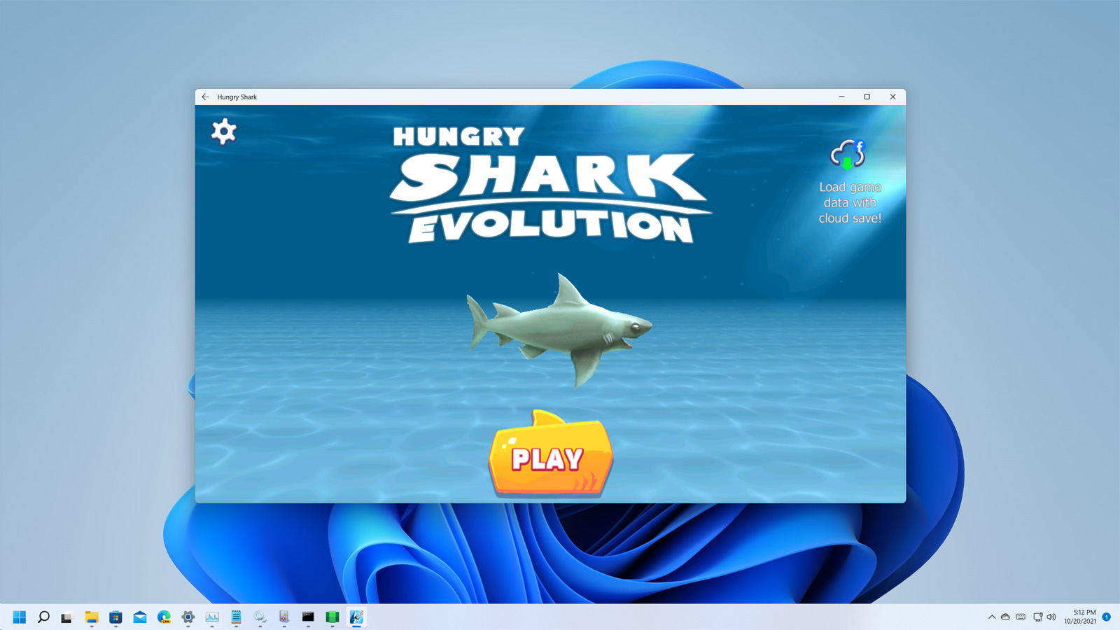 Hungry Shark Android game in Windows