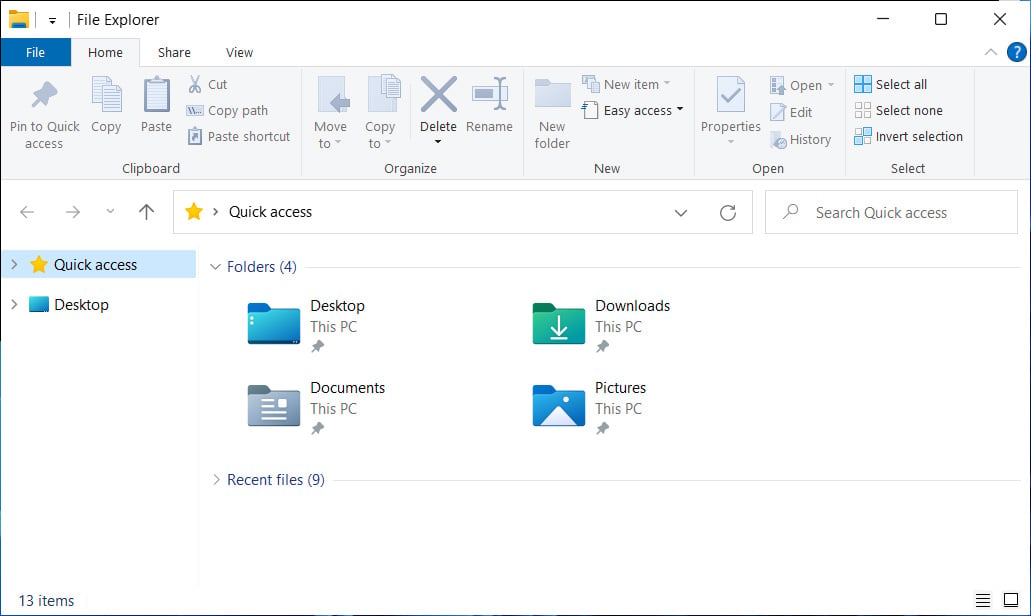 Windows 10's File Explorer 'Classic' Layout