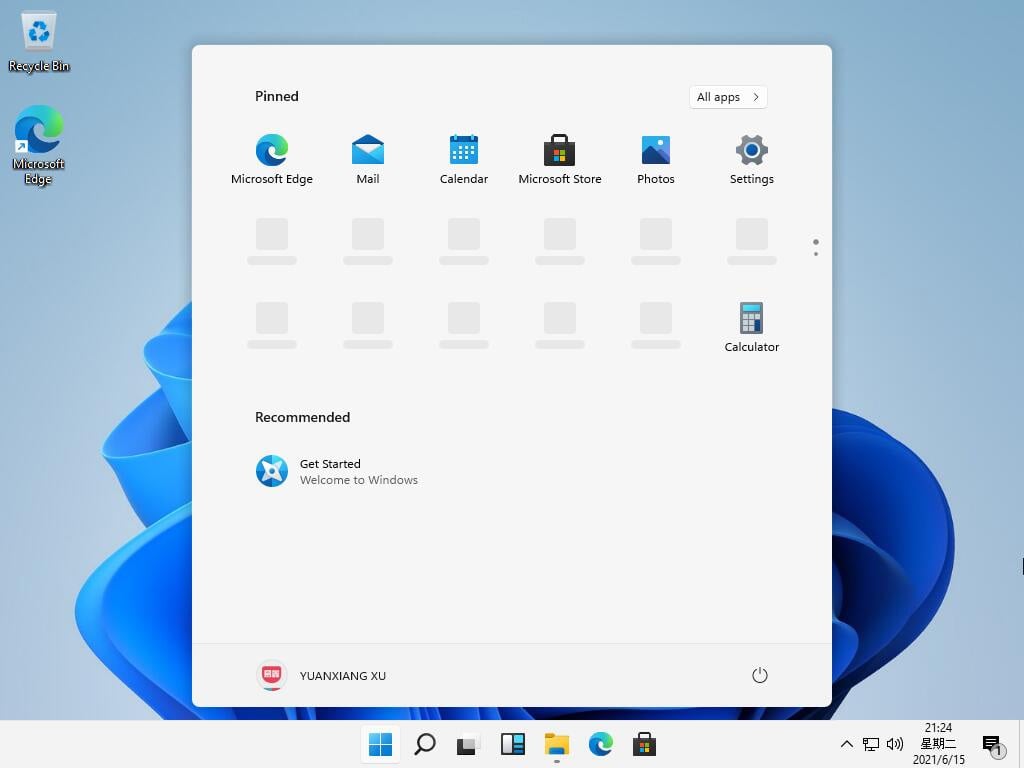 New Windows 11 Start Menu