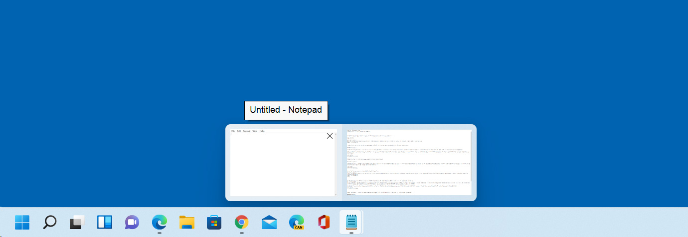 Windows 11 automatically combining open apps on the task bar