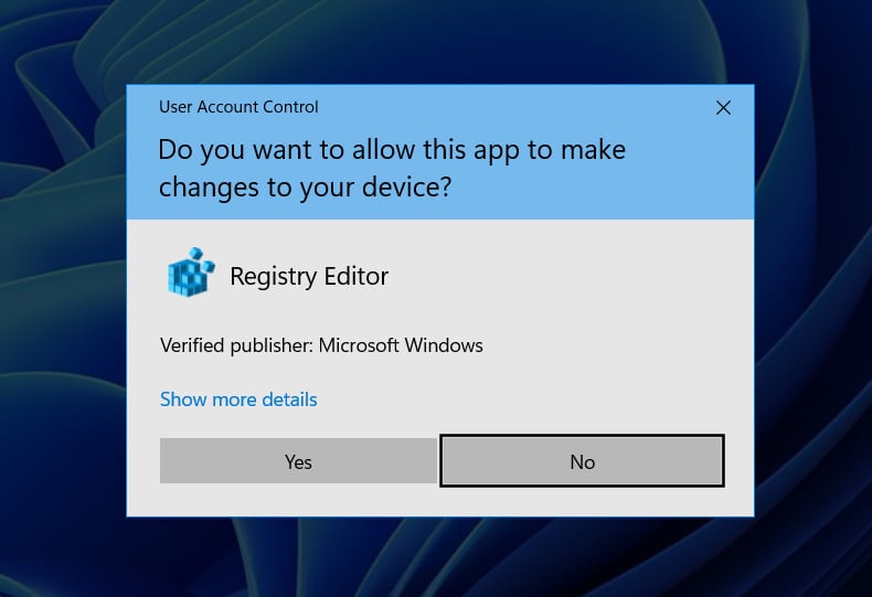 UAC prompt