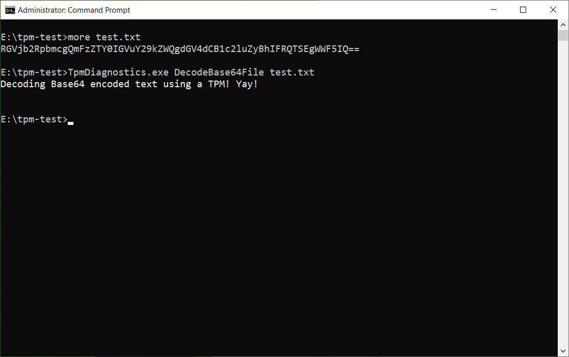 Decoding a Base64 encoded file