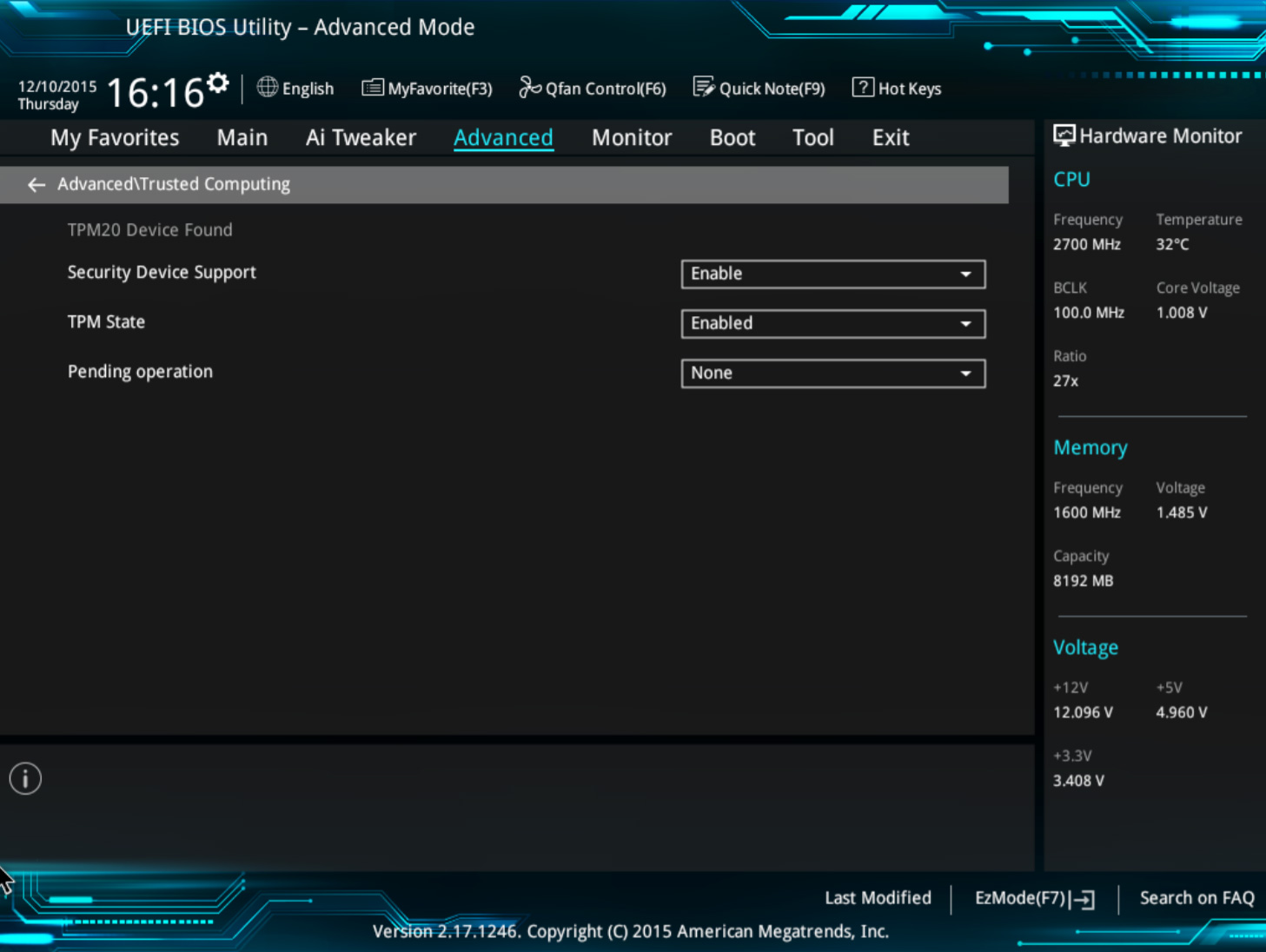 intel trusted platform module driver windows 7