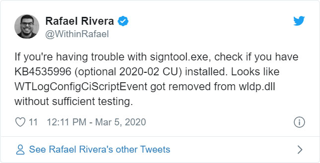 Rafael Tweet