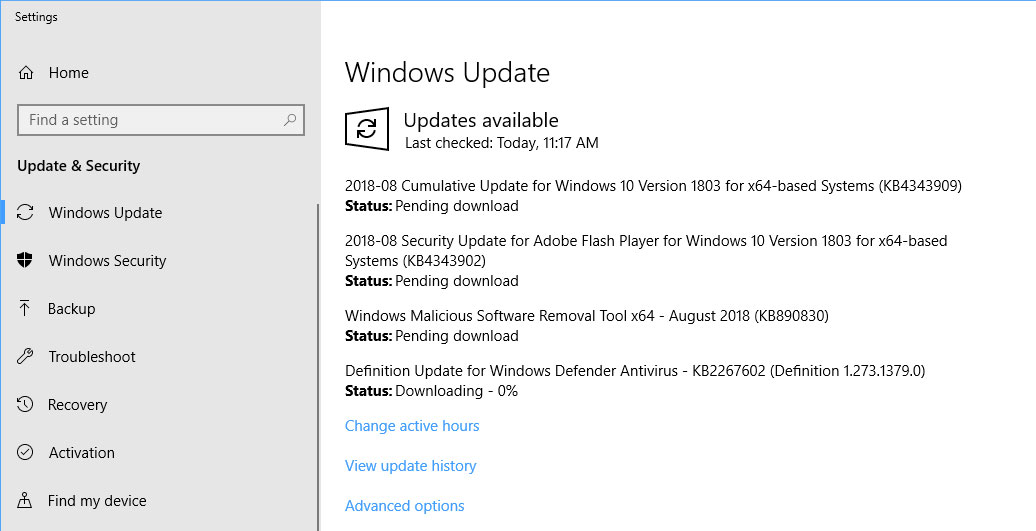 microsoft releases windows 10 cumulative updates kb4343909 and kb4343897 microsoft releases windows 10 cumulative updates kb4343909 and kb4343897