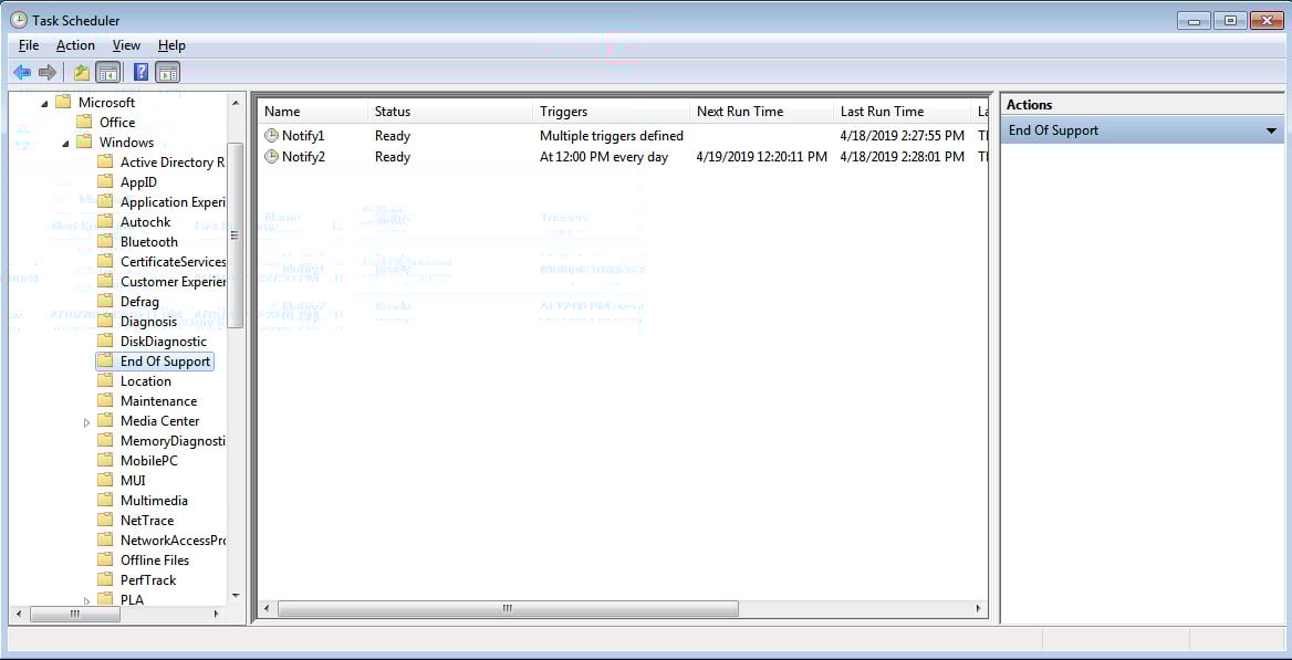 Scheduled Tasks for Sipnotify.exe Notifications