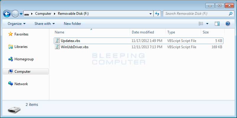 USB Drive infected with numerous Autorun Worms