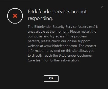 bitdefender windows 10 1709