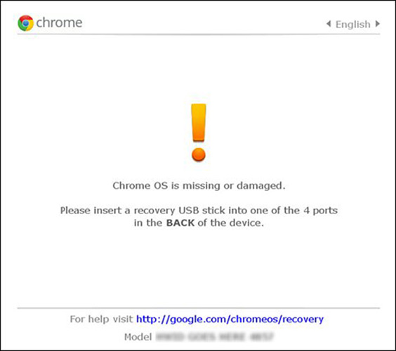 Chrome OS Error