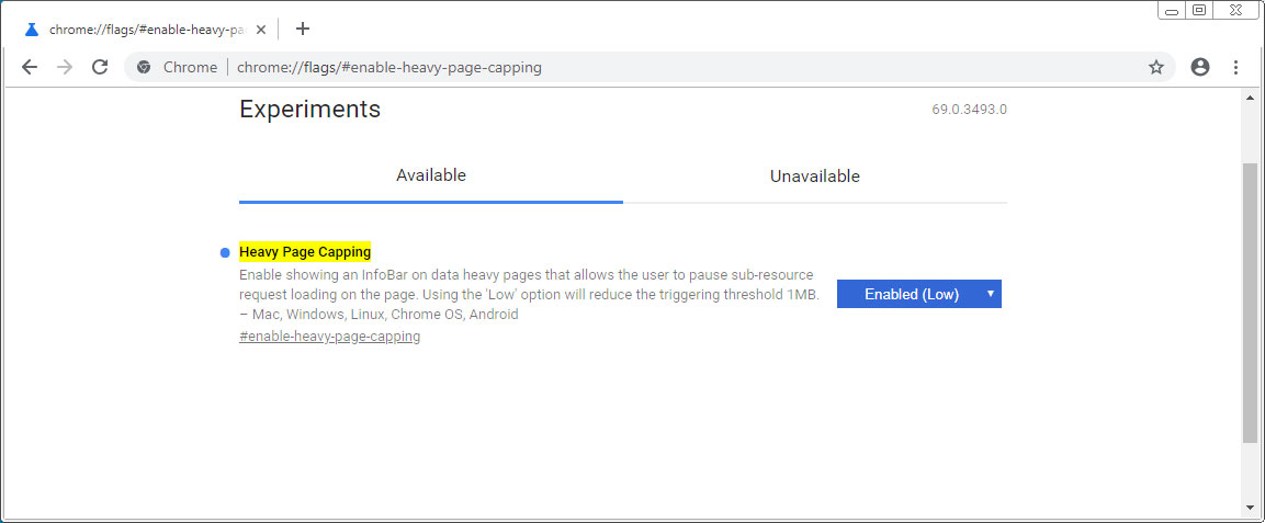 Heavy Page Capping Setting