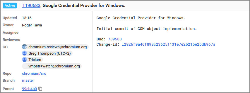 Google Credential Provider for Windows Project