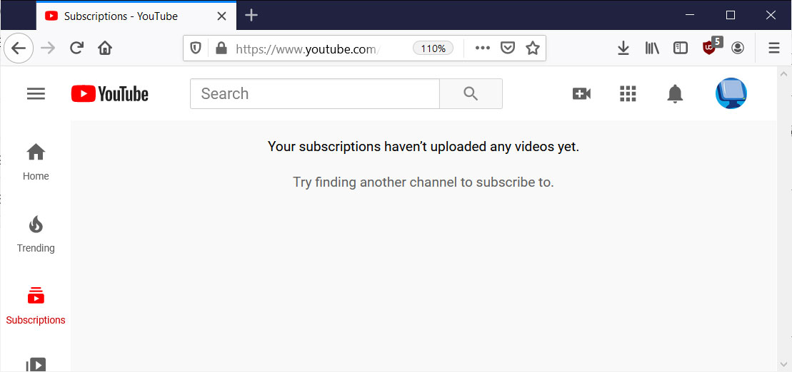 YouTube Subscription Error