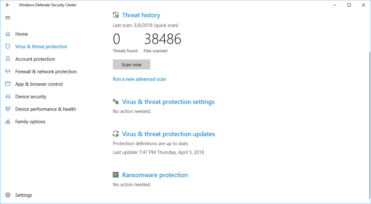 windows 10 virus and threat protection windows 10 virus and threat protection
