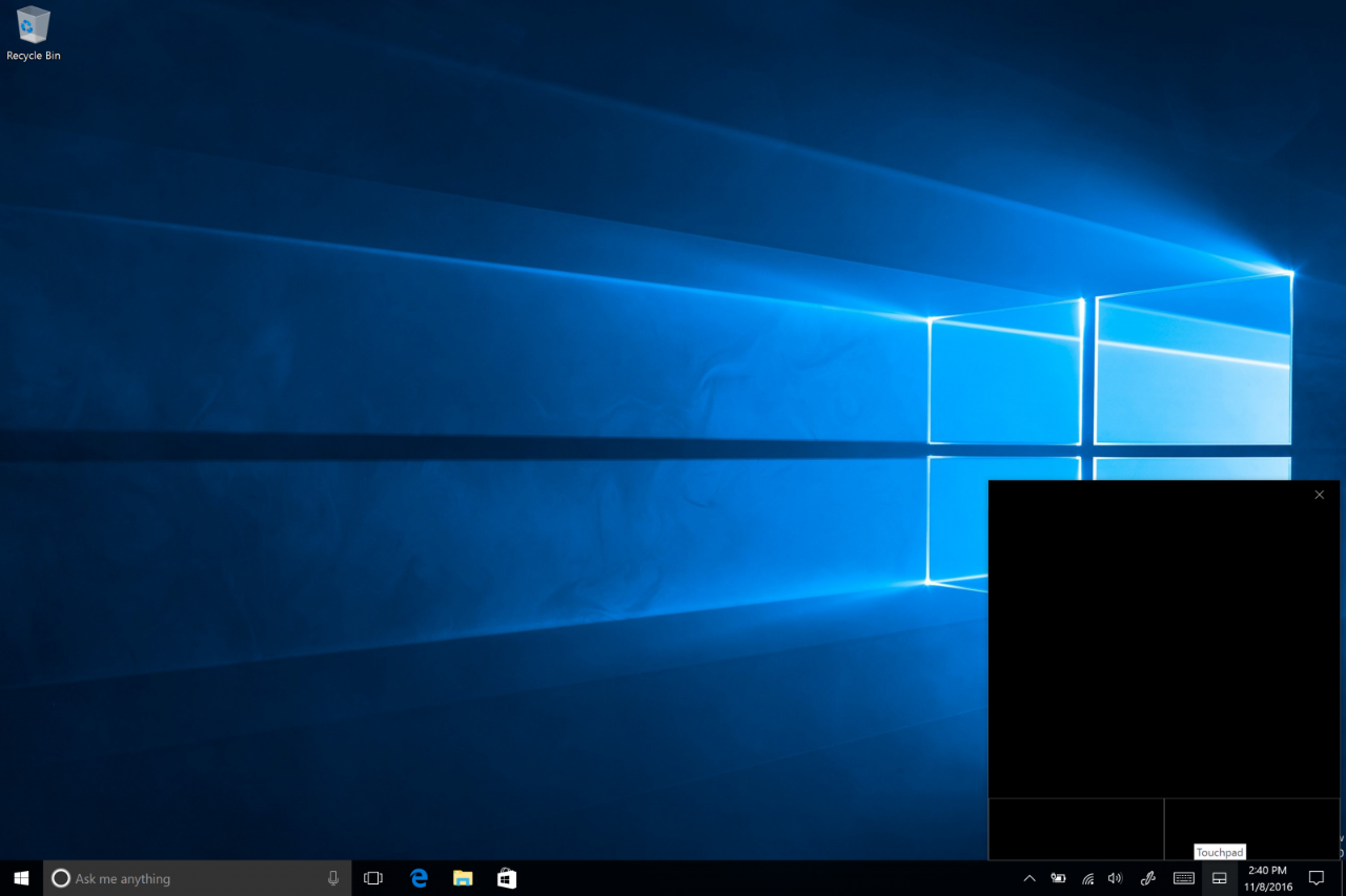 Virtual touchpad