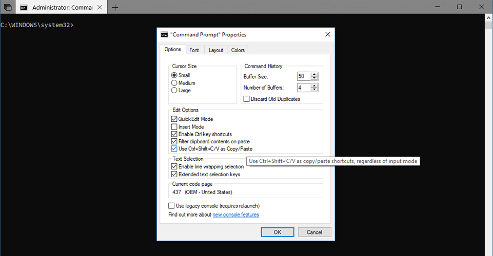 Copy Paste Keyboard Shortcuts Coming To Windows 10 Console Bash Prompt
