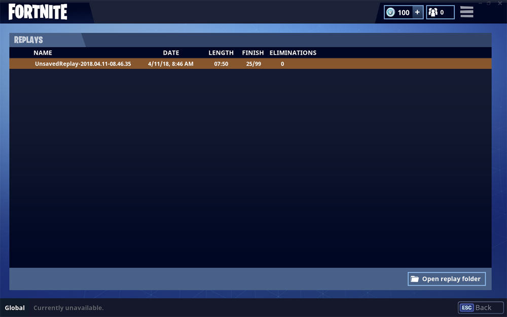 replay list - fortnite rename account