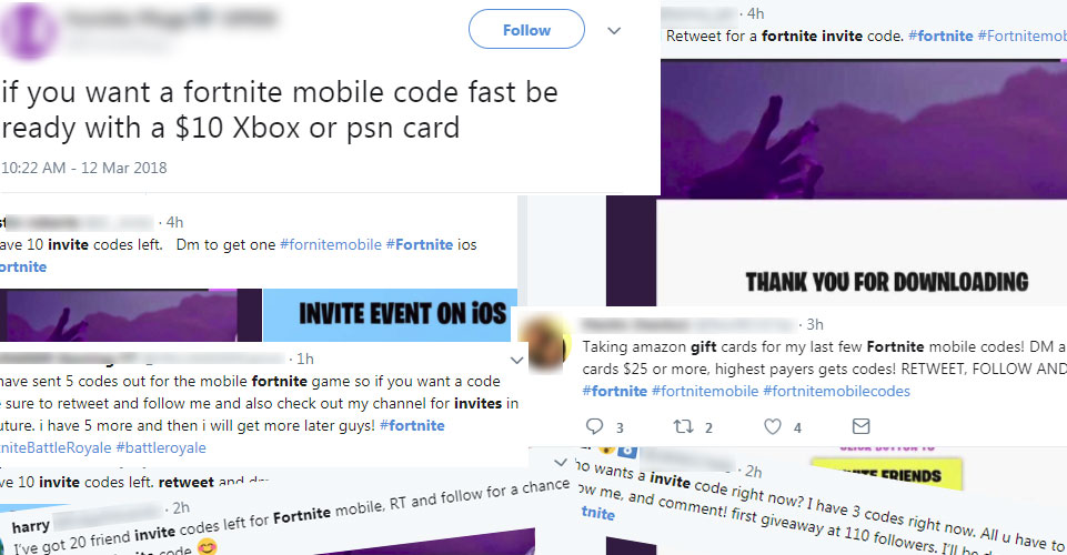 Fake Fortnite Mobile iOS Invites Being Pushed On Social Sites