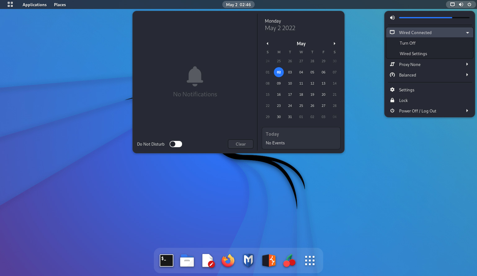 New Kali-Dark desktop theme