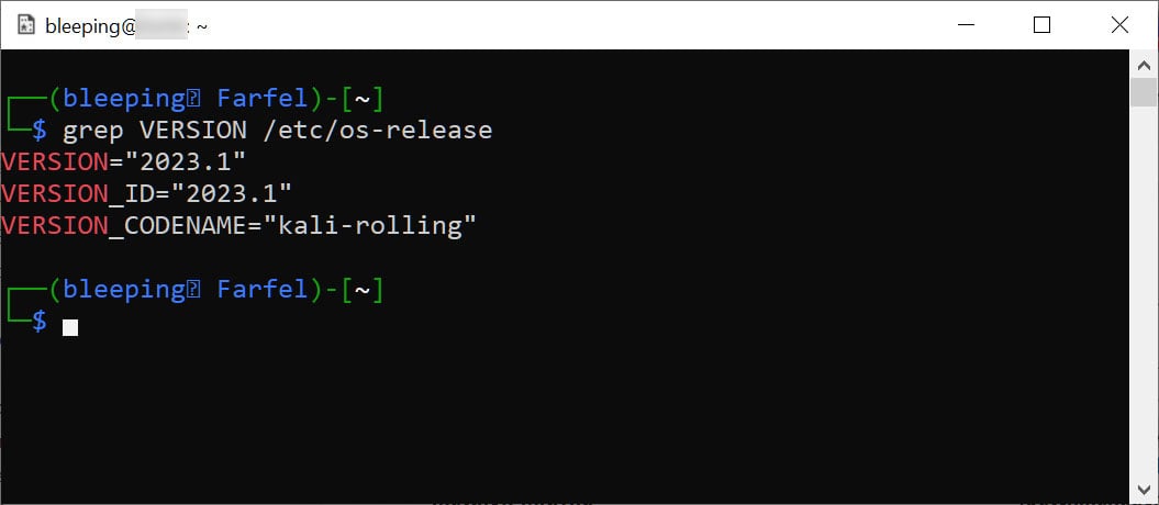 Kali Linux 2023.1 introduces 'Purple' distro for defensive security 3 Checking version of Kali Linux