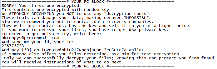 Aurora Ransom Note