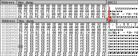 IP Passed to stack
