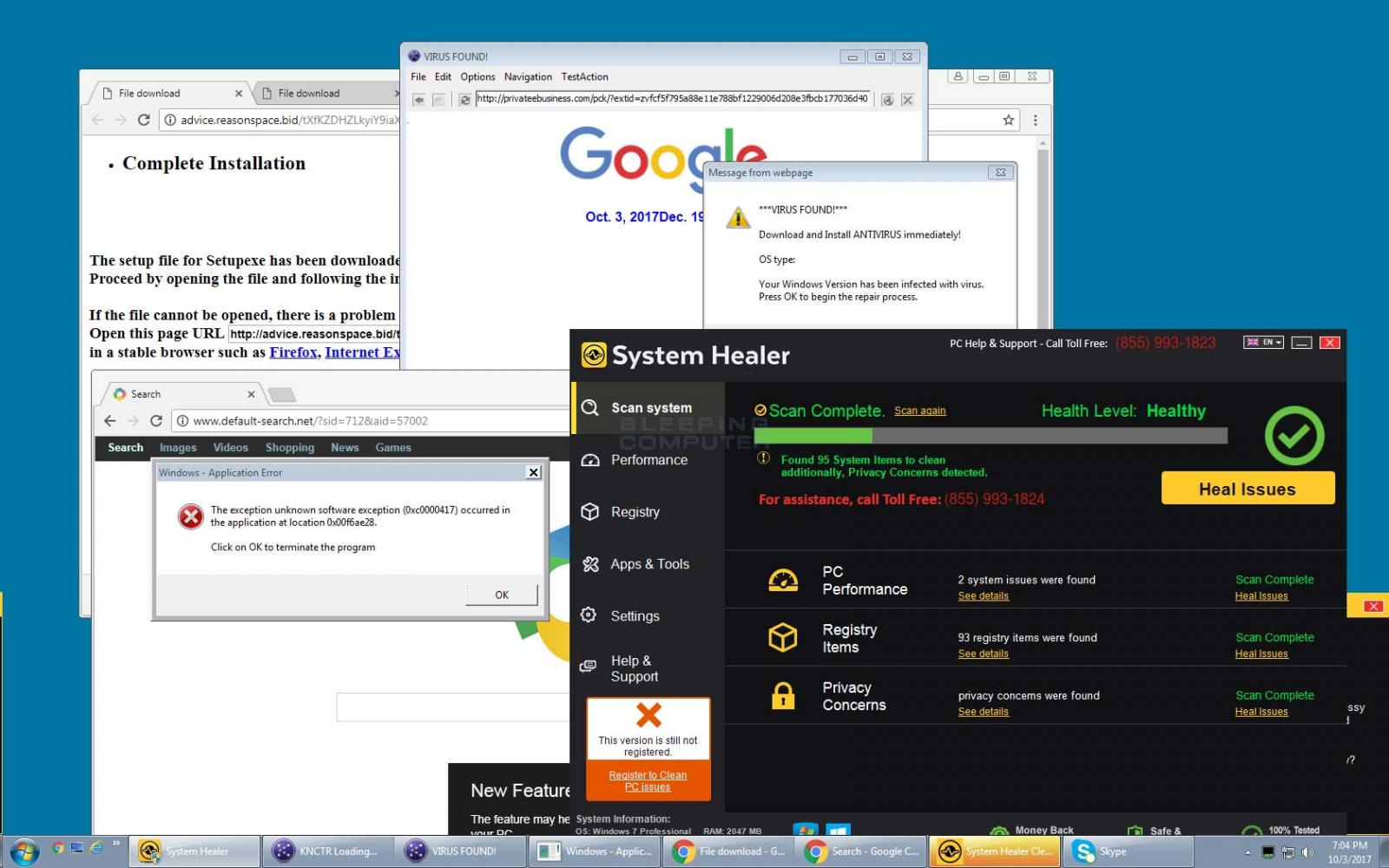 Desktop after running the InstallCapital Installer