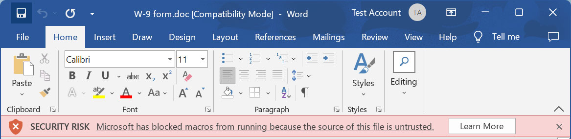 Word Document Emotet