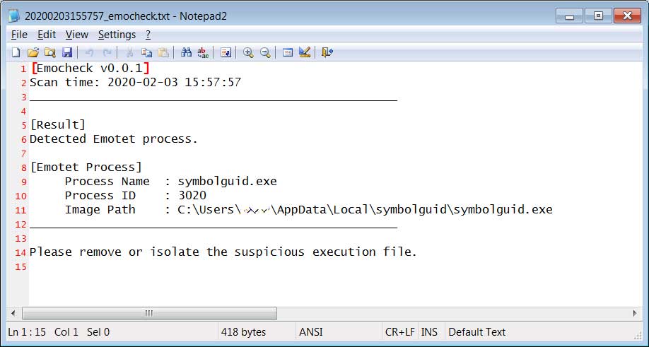 EmoCheck Log File