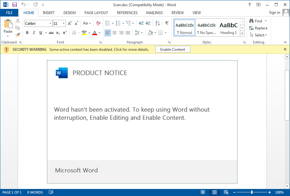 Malicious Attachment