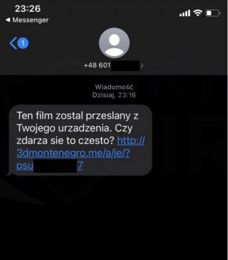 FluBot SMS text asking if the user uploaded a video