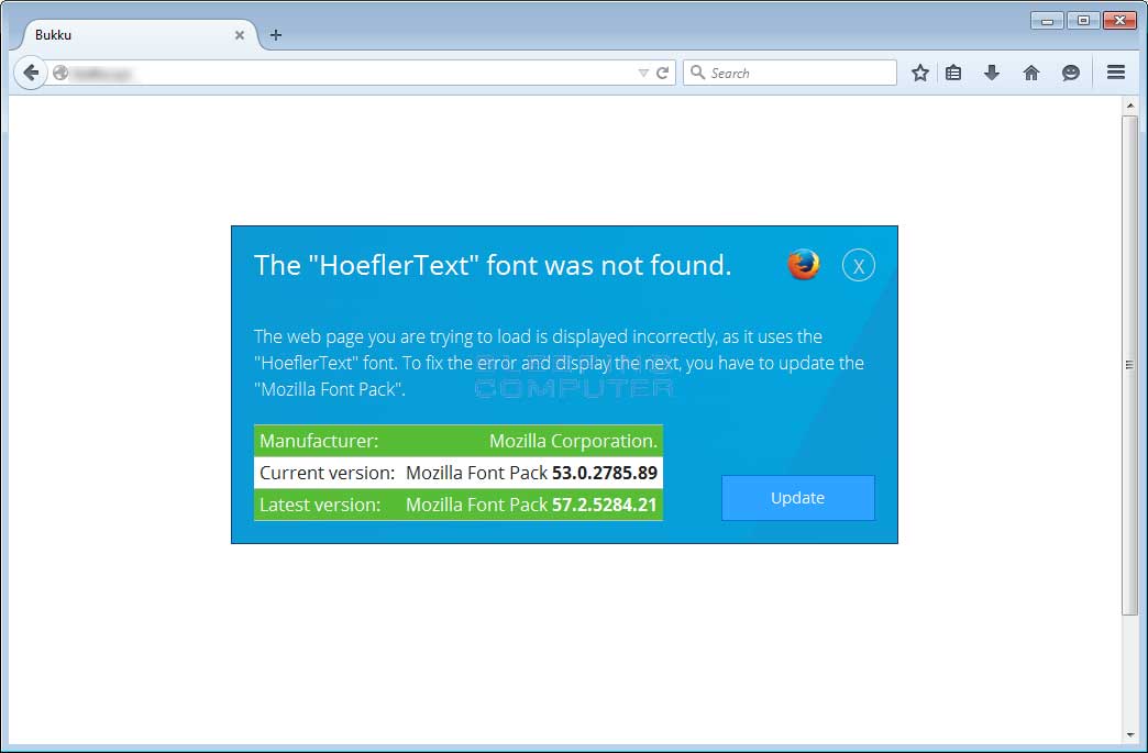 HoeflerText Font Not Found Alert