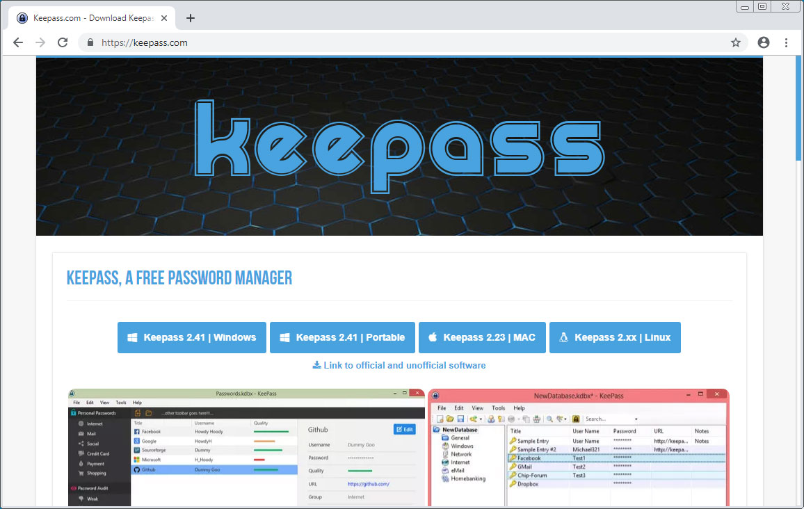 Keeepass.com Site