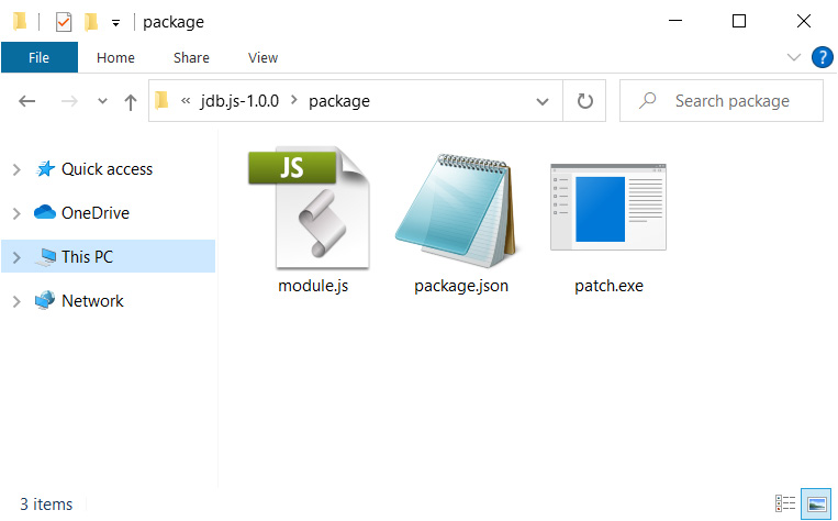jdb package contents