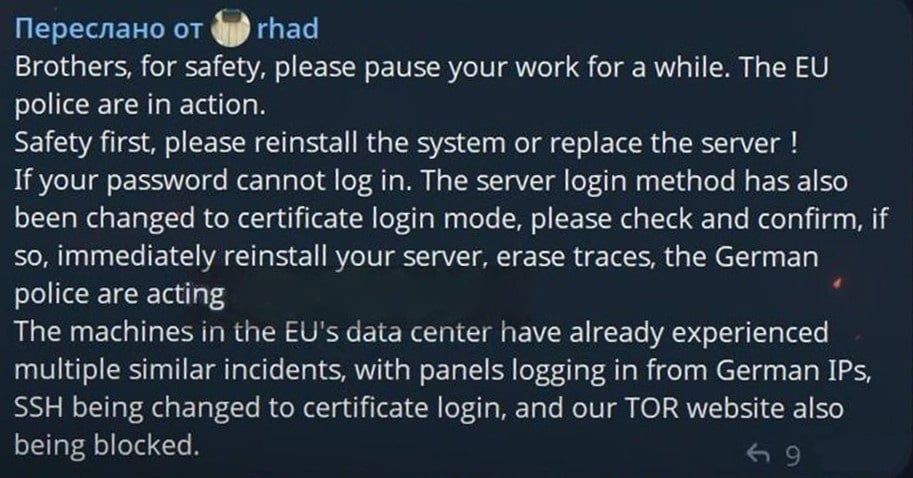 Rhadamanthys infostealer disrupted as cybercriminals lose server access 6 Post by developer