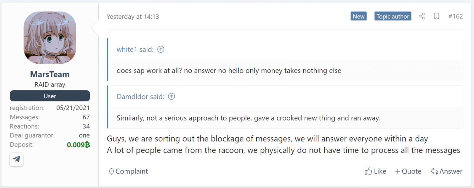 Mars Stealer dev overwhelmed by new requests